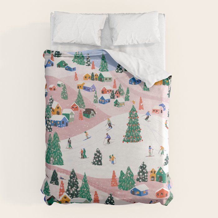 Winter Holiday Duvet Cover Gallery Image 6