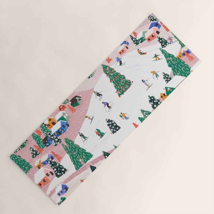 Winter Holiday Yoga Mat Gallery Image 1