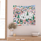 Winter Holiday Wall Tapestry Gallery Image 2
