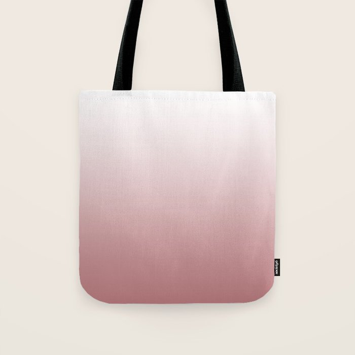 Dusty Rose Gradient Color Tote Bag Gallery Image 1