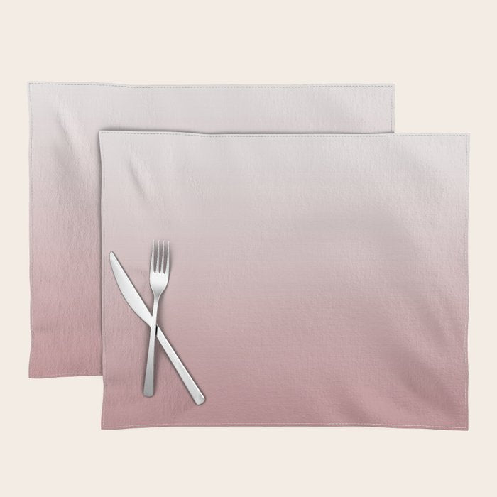 Dusty Rose Gradient Color Placemat Gallery Image 1