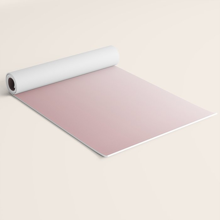 Dusty Rose Gradient Color Yoga Mat Gallery Image 2