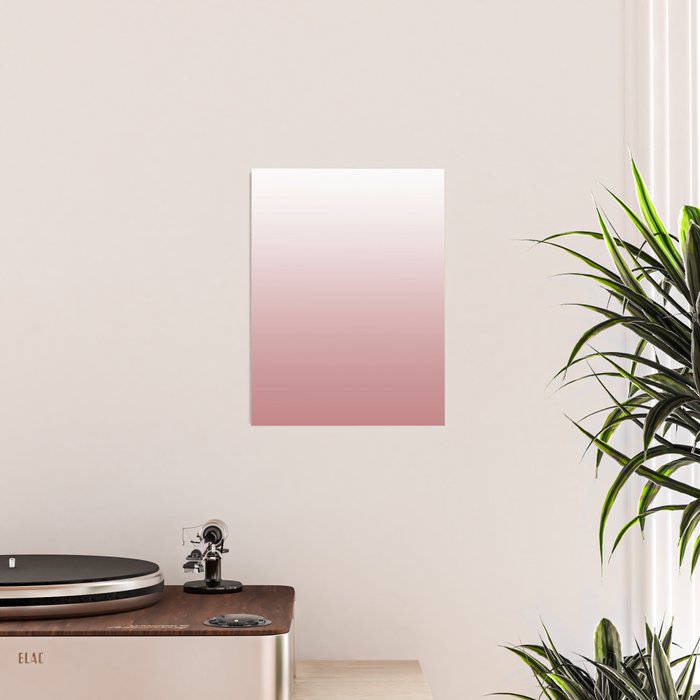 Dusty Rose Gradient Color Poster Gallery Image 2