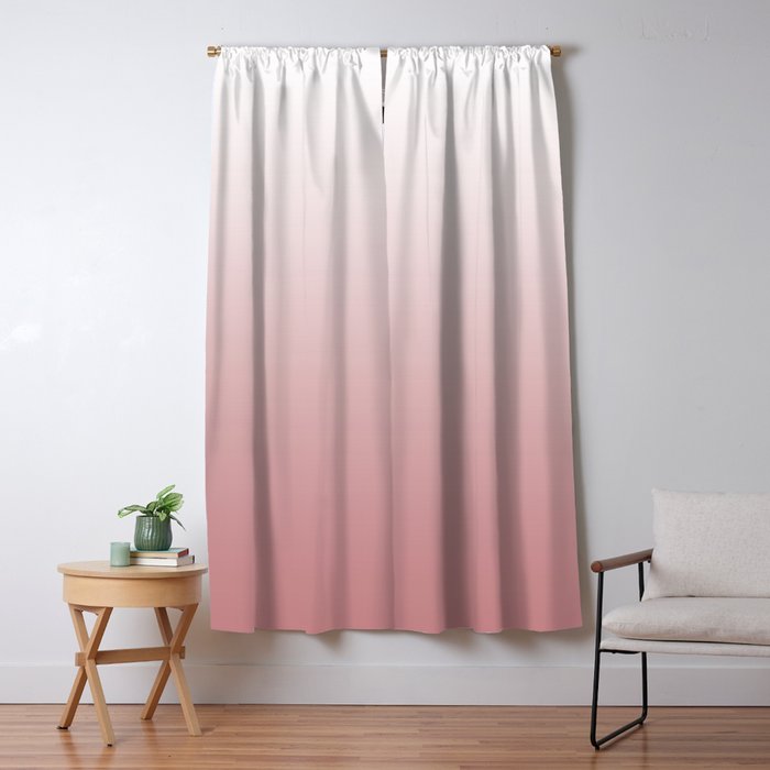 Dusty Rose Gradient Color Window Curtain Gallery Image 5