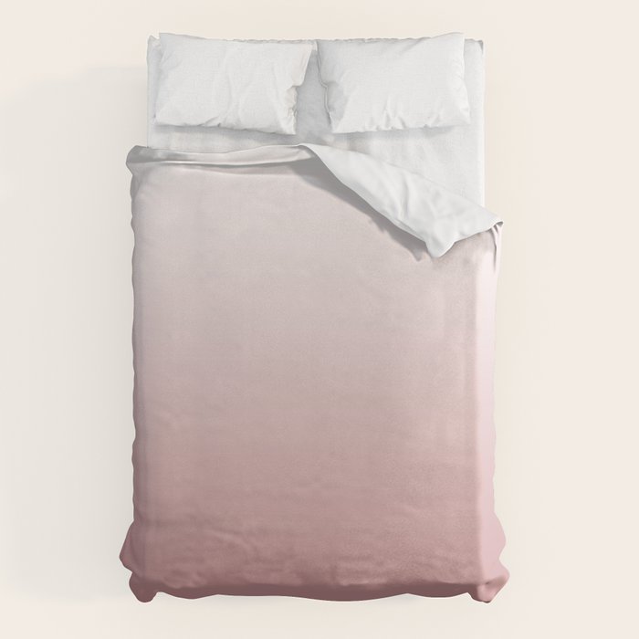 Dusty Rose Gradient Color Duvet Cover Gallery Image 6