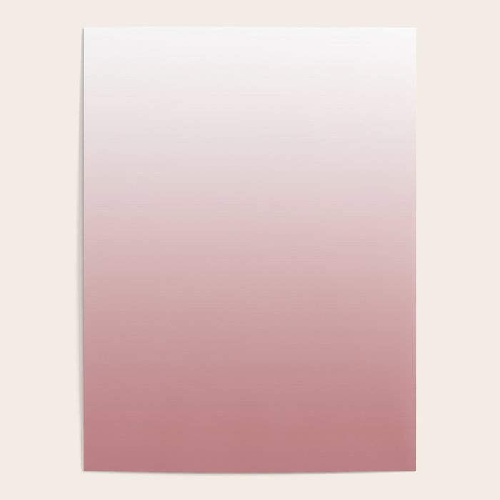 Dusty Rose Gradient Color Poster Gallery Image 4