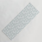 Cluster Flower Vines - Mint Yoga Mat Gallery Image 1