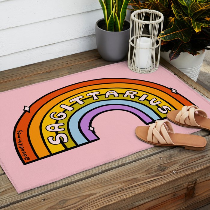 Sagittarius Rainbow Outdoor Rug Gallery Image 2