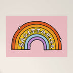 Sagittarius Rainbow Welcome Mat Gallery Image 1