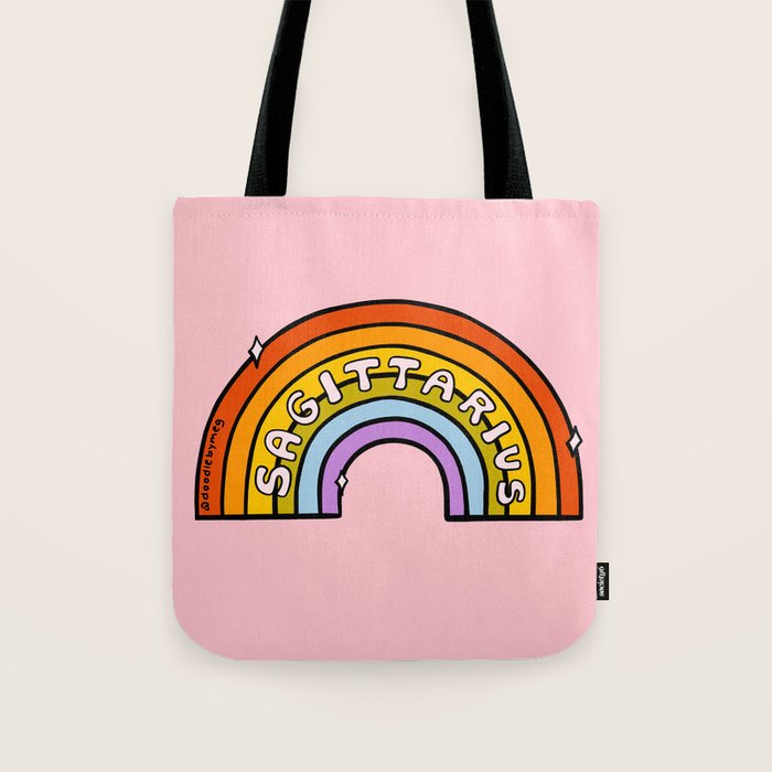 Sagittarius Rainbow Tote Bag Gallery Image 1