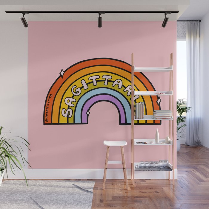 Sagittarius Rainbow Wall Mural Gallery Image 1