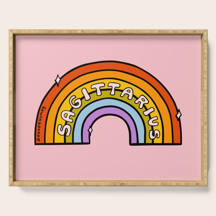Sagittarius Rainbow Serving Tray Gallery Image 1