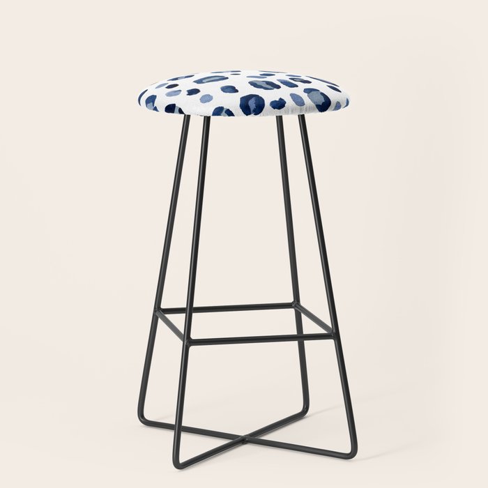 animal print (navy) Stool Gallery Image 1