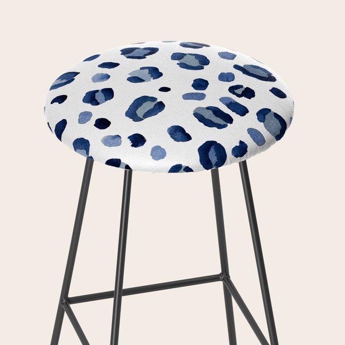 animal print (navy) Stool Gallery Image 2