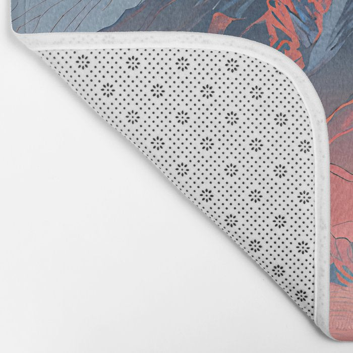 The Red - A Contemporary Ukiyo-e Nature Landscape Bath Mat Gallery Image 2