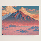 The Red - A Contemporary Ukiyo-e Nature Landscape Jigsaw Puzzle Gallery Image 1