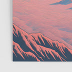 The Red - A Contemporary Ukiyo-e Nature Landscape Poster Gallery Image 3