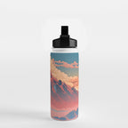 The Red - A Contemporary Ukiyo-e Nature Landscape Water Bottle Gallery Image 2