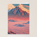 The Red - A Contemporary Ukiyo-e Nature Landscape Stationery Card Gallery Image 2