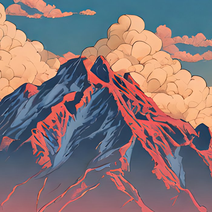 The Red - A Contemporary Ukiyo-e Nature Landscape Coffee Mug Gallery Image 2