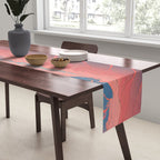 The Red - A Contemporary Ukiyo-e Nature Landscape Table Runner Gallery Image 2