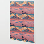 The Red - A Contemporary Ukiyo-e Nature Landscape Wallpaper Gallery Image 2