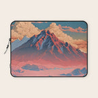 The Red - A Contemporary Ukiyo-e Nature Landscape Laptop Sleeve Gallery Image 1