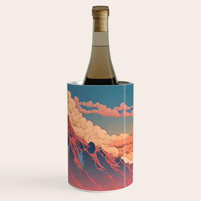 The Red - A Contemporary Ukiyo-e Nature Landscape Wine Chiller Gallery Image 3