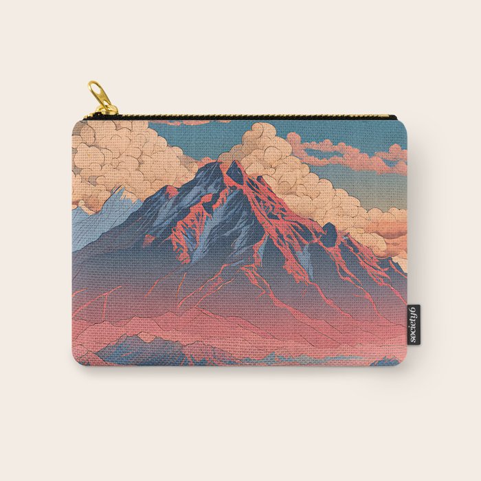 The Red - A Contemporary Ukiyo-e Nature Landscape Carry All Pouch Gallery Image 1