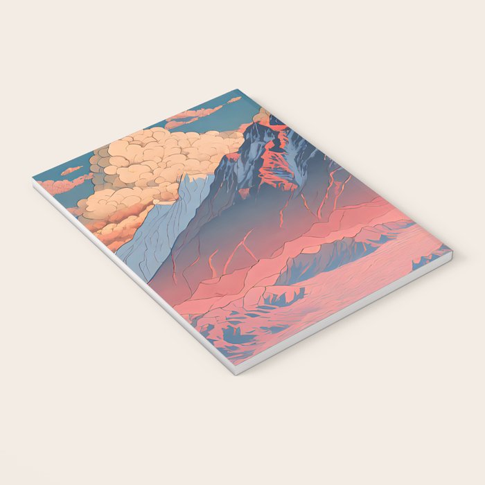 The Red - A Contemporary Ukiyo-e Nature Landscape Notebook Gallery Image 3