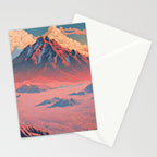 The Red - A Contemporary Ukiyo-e Nature Landscape Stationery Card Gallery Image 2