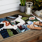 Goodfellas Dogs Painting, Artwork for Wall Art, Prints, Poster, Tshirts, Men, Women, Youth Outdoor Rug Gallery Image 2