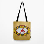 Vintage Sterling Gasoline Sign Tote Bag Gallery Image 2