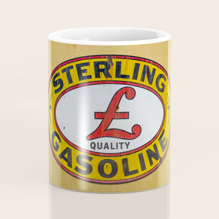 Vintage Sterling Gasoline Sign Coffee Mug Gallery Image 4