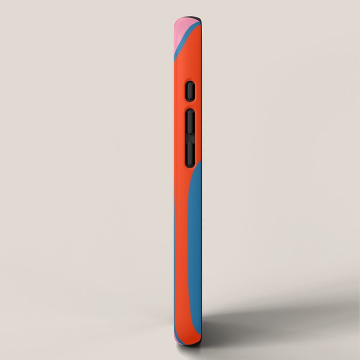Copacetic Colourful Retro Abstract Pattern in Rainbow Pop Colours iPhone Case Gallery Image 2