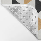 Aztec Graphic - Gold Gray Bath Mat Gallery Image 2