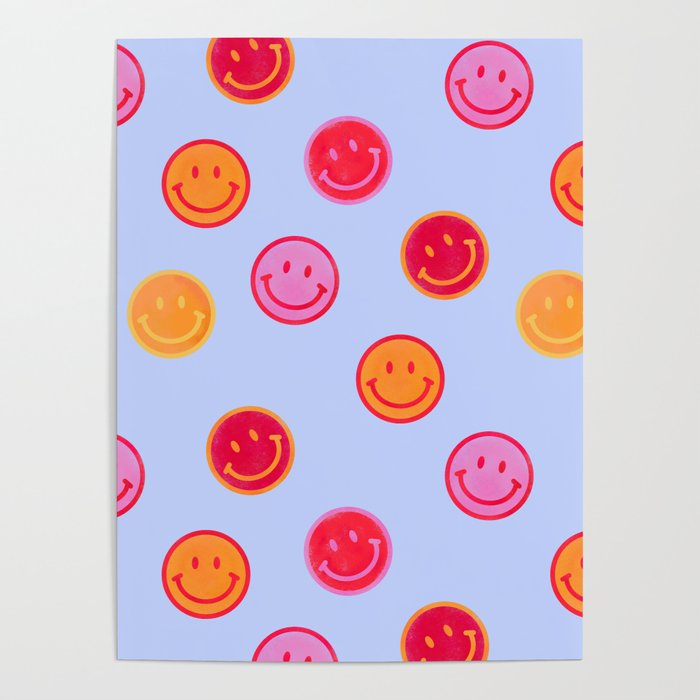 Smiling faces pattern no2 Poster Gallery Image 1
