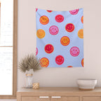 Smiling faces pattern no2 Wall Tapestry Gallery Image 2