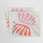 Peach & Orange: Wild Leaf | Matisse Foliage Paper Cutouts 03 Placemat Gallery Image 1