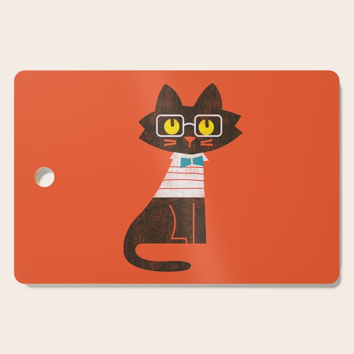 Fitz - Preppy cat Cutting Board Gallery Image 1