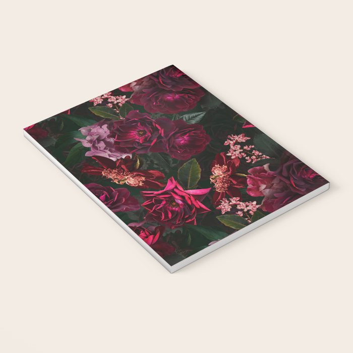 Vintage & Shabby Chic - Night Botanical Flower Roses Garden Notebook Gallery Image 3