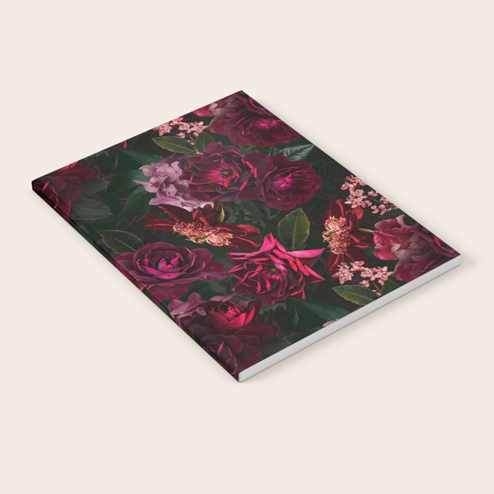 Vintage & Shabby Chic - Night Botanical Flower Roses Garden Notebook Gallery Image 1