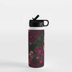 Vintage & Shabby Chic - Night Botanical Flower Roses Garden Water Bottle Gallery Image 1
