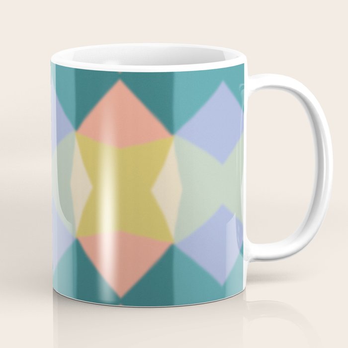  Mid-century Modern Geometric Pattern Coffee Mug Gallery Image 1