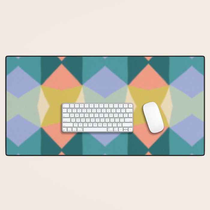  Mid-century Modern Geometric Pattern Desk Mat Gallery Image 1
