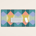  Mid-century Modern Geometric Pattern Desk Mat Gallery Image 1