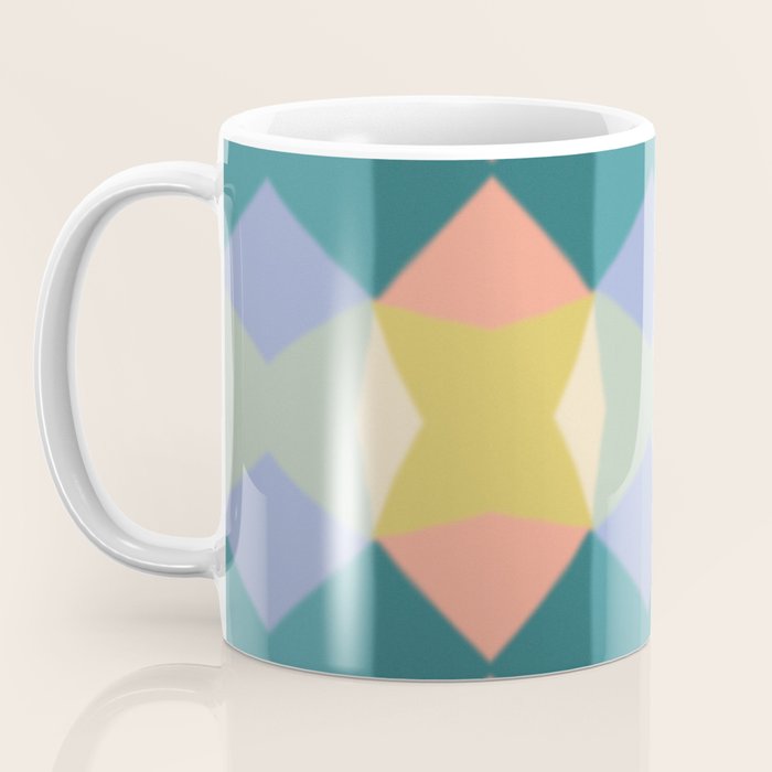  Mid-century Modern Geometric Pattern Coffee Mug Gallery Image 3