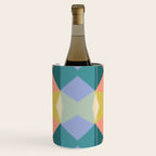 Mid-century Modern Geometric Pattern Wine Chiller Gallery Image 1