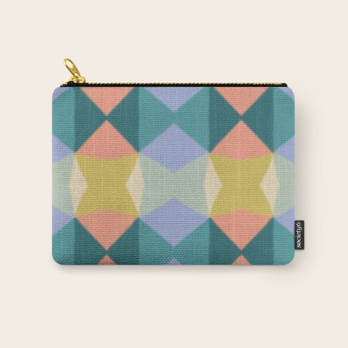  Mid-century Modern Geometric Pattern Carry All Pouch Gallery Image 1