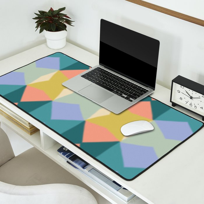  Mid-century Modern Geometric Pattern Desk Mat Gallery Image 2